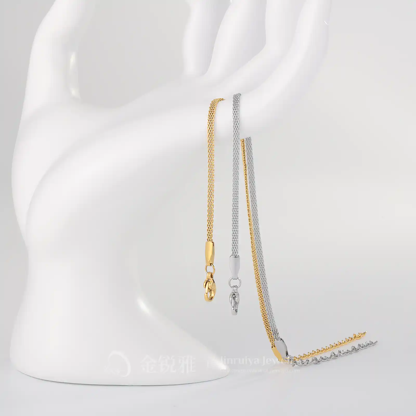 Elegant Milanese Wristband Still Shot