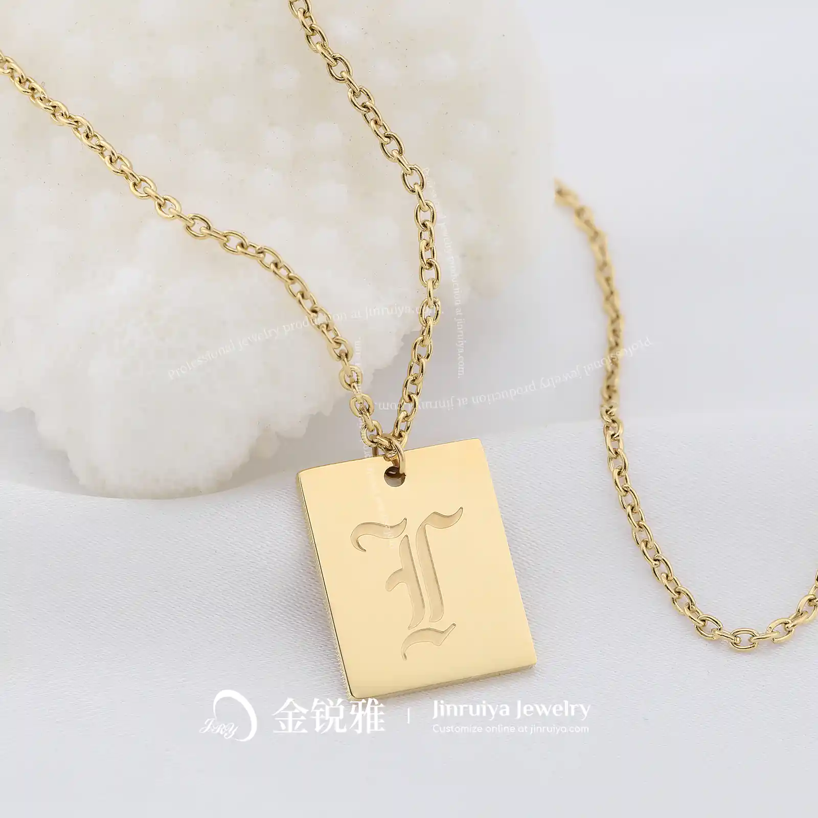 Example of engraved letter graphics