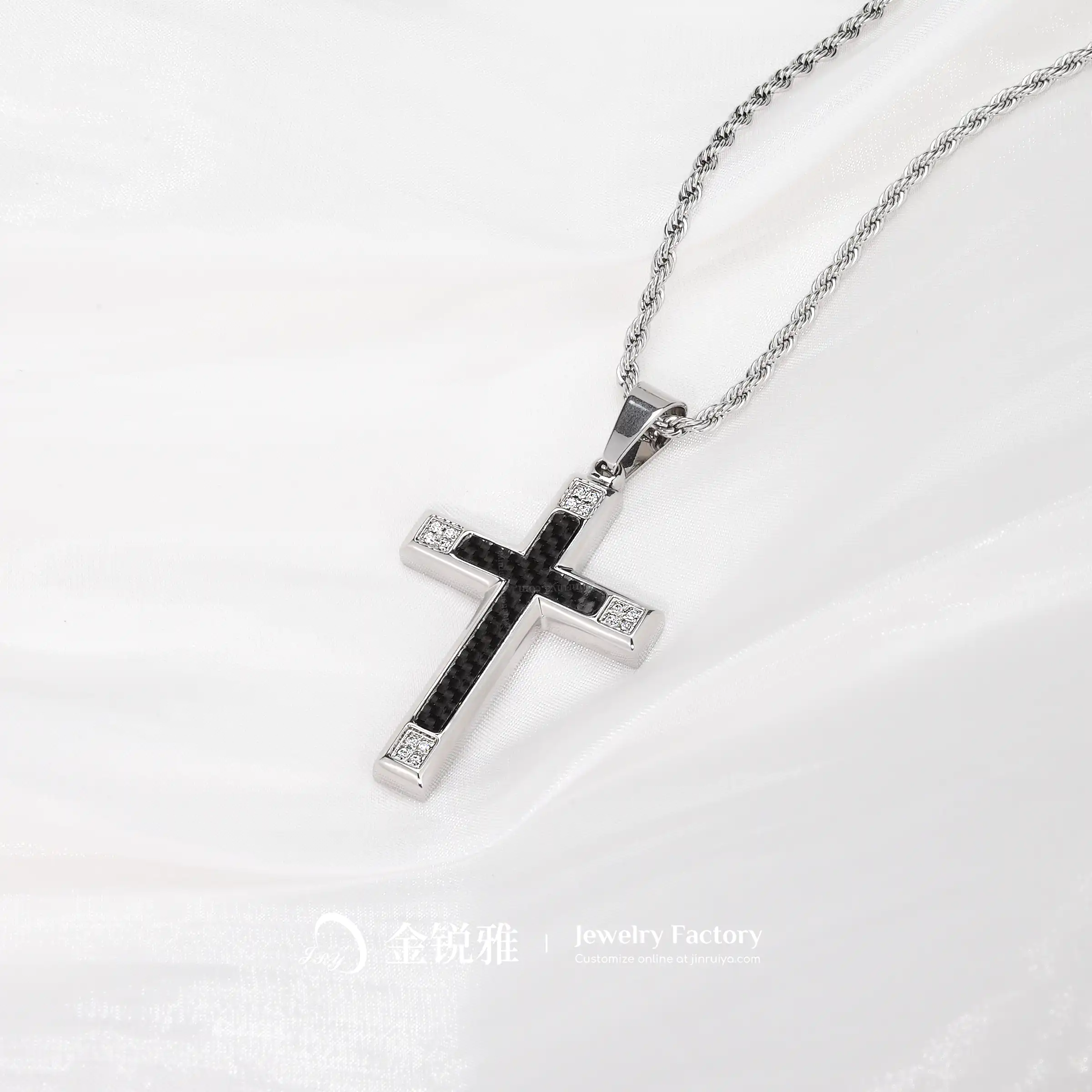 Zirconia Cross Necklace