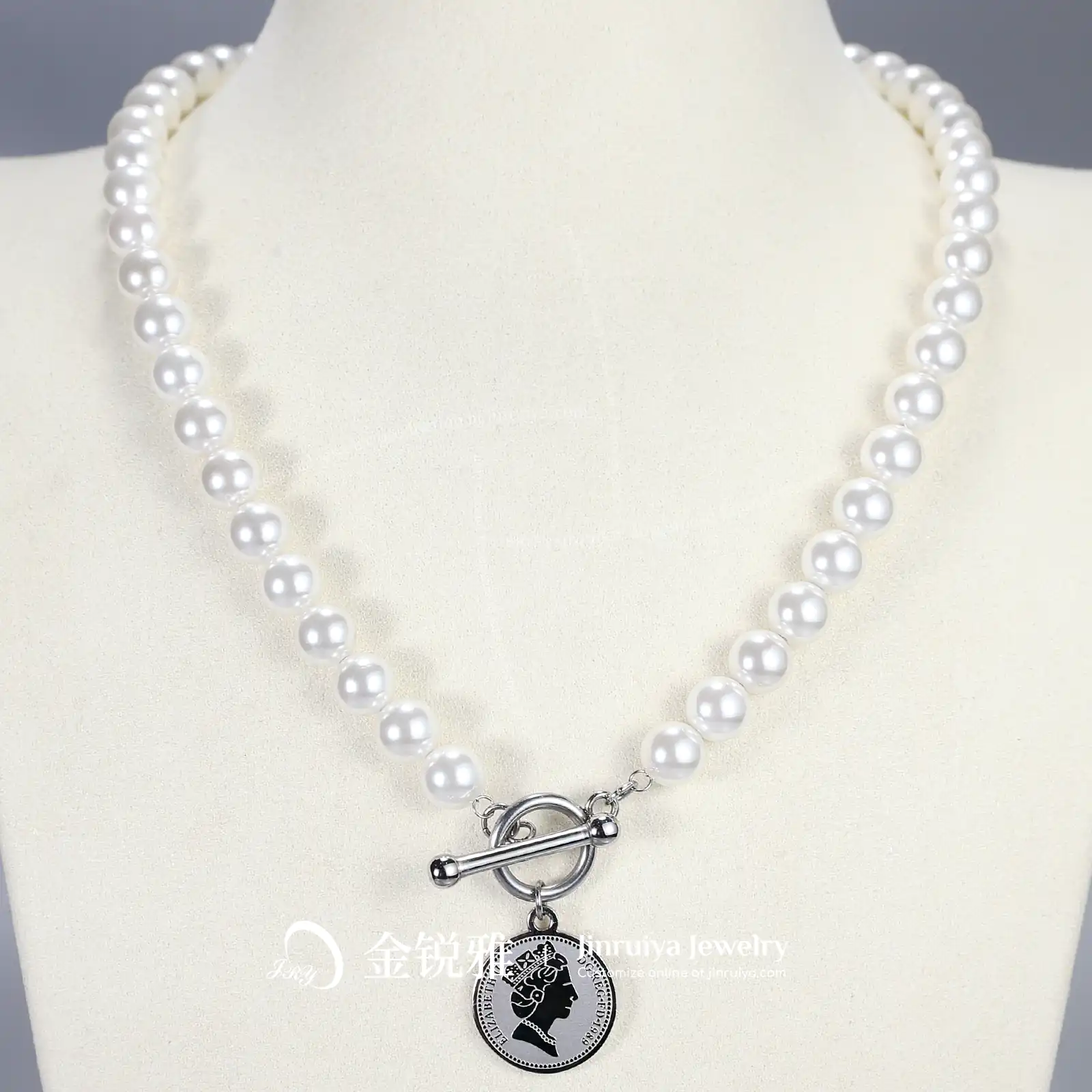 Pearl pendant necklace style 01