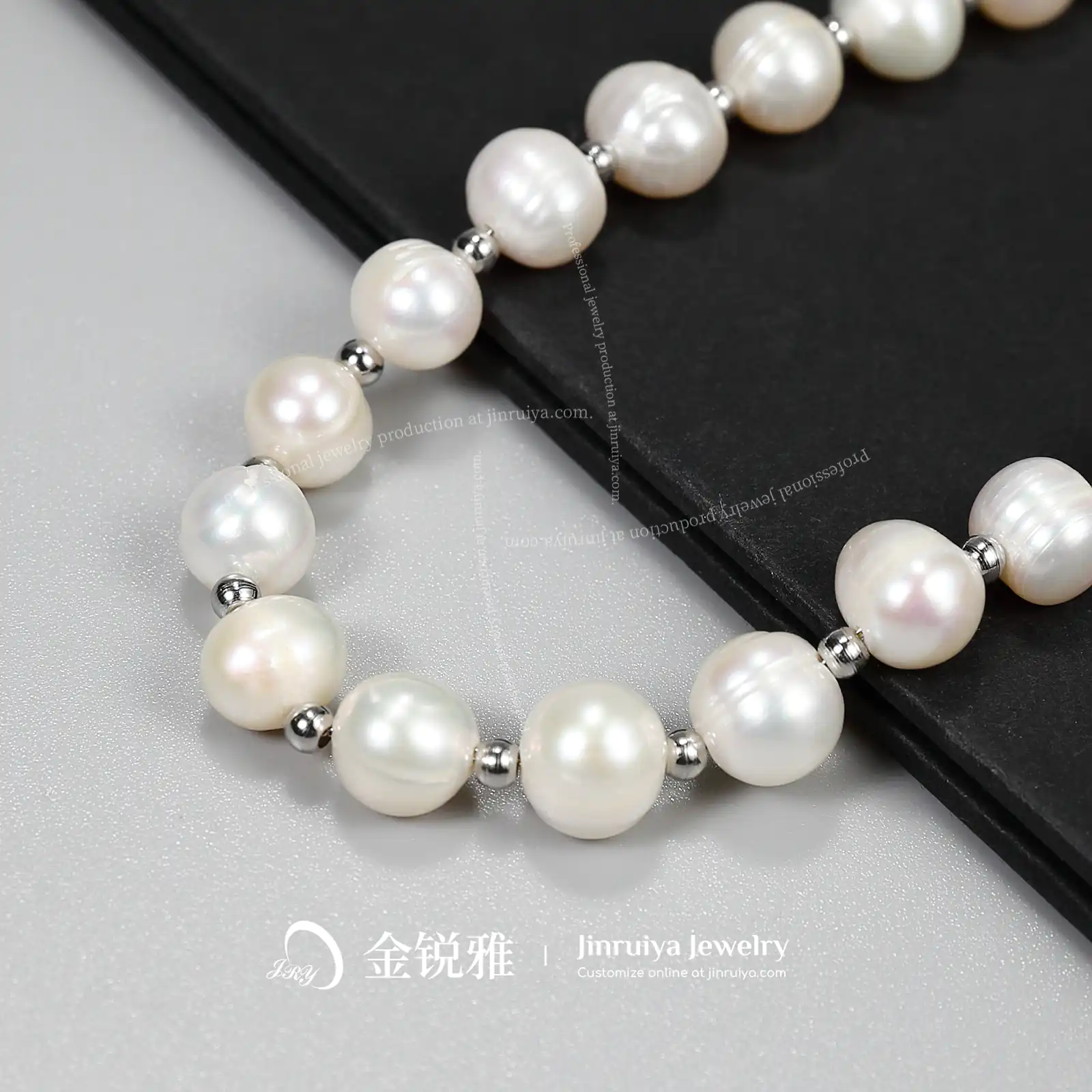 Detailed still shot of pearl necklace 03
